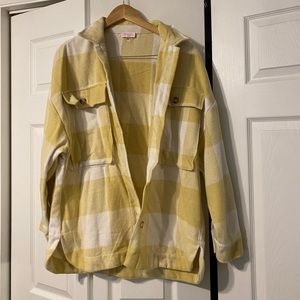 Pink Lily Yellow Shacket